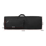 Maxbell Electronic Keyboard Soft Case Padded Travel with Pocket Keyboard Bag Package