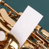 Maxbell 100x Saxophone Cleaning Paper Woodwind Pad Cleaner Papers for Sax Flute Oboe