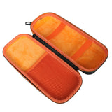 Maxbell Microphone Storage Case Cordless Microphone Case for Travel Outdoor Activity Orange Inside