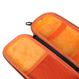 Maxbell Microphone Storage Case Cordless Microphone Case for Travel Outdoor Activity Orange Inside