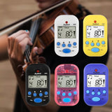 Maxbell Mini Digital Metronome Beat Tempo Electronic Metronome for Violin Drum Piano White