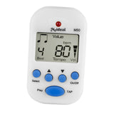 Maxbell Mini Digital Metronome Beat Tempo Electronic Metronome for Violin Drum Piano White