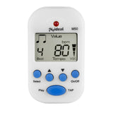Maxbell Mini Digital Metronome Beat Tempo Electronic Metronome for Violin Drum Piano White