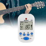 Maxbell Mini Digital Metronome Beat Tempo Electronic Metronome for Violin Drum Piano White