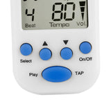 Maxbell Mini Digital Metronome Beat Tempo Electronic Metronome for Violin Drum Piano White