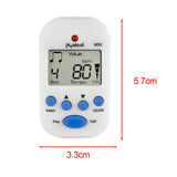 Maxbell Mini Digital Metronome Beat Tempo Electronic Metronome for Violin Drum Piano White