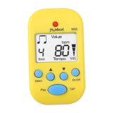 Maxbell Mini Digital Metronome Beat Tempo Electronic Metronome for Violin Drum Piano Yellow