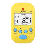 Maxbell Mini Digital Metronome Beat Tempo Electronic Metronome for Violin Drum Piano Yellow