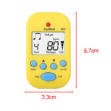 Maxbell Mini Digital Metronome Beat Tempo Electronic Metronome for Violin Drum Piano Yellow