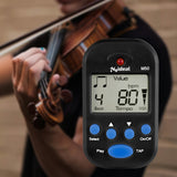 Maxbell Mini Digital Metronome Beat Tempo Electronic Metronome for Violin Drum Piano Black