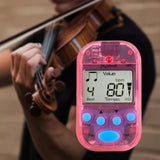 Maxbell Mini Digital Metronome Beat Tempo Electronic Metronome for Violin Drum Piano Red