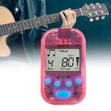Maxbell Mini Digital Metronome Beat Tempo Electronic Metronome for Violin Drum Piano Red