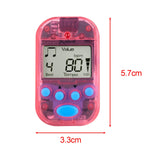 Maxbell Mini Digital Metronome Beat Tempo Electronic Metronome for Violin Drum Piano Red