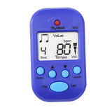 Maxbell Mini Digital Metronome Beat Tempo Electronic Metronome for Violin Drum Piano Blue