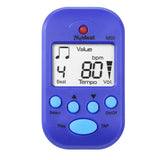 Maxbell Mini Digital Metronome Beat Tempo Electronic Metronome for Violin Drum Piano Blue