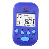 Maxbell Mini Digital Metronome Beat Tempo Electronic Metronome for Violin Drum Piano Blue