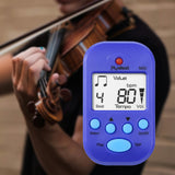 Maxbell Mini Digital Metronome Beat Tempo Electronic Metronome for Violin Drum Piano Blue