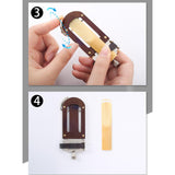 Maxbell Clarinet Reed Cutter Sturdy Saxophone Reed Trimmer for Music Room Home Stage For Soprano Sax