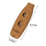 Maxbell Maxbell Musical Instruments Wooden Portable Kazoo Double Hole Kids Children Beginner style B