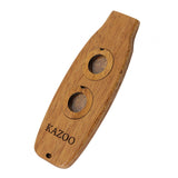 Maxbell Maxbell Musical Instruments Wooden Portable Kazoo Double Hole Kids Children Beginner style B