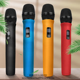 Maxbell 2xHandheld Mic Protection Sleeve with Sponge Foam Cover for Party Stage Studio Black