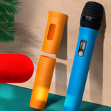 Maxbell 2xHandheld Mic Protection Sleeve with Sponge Foam Cover for Party Stage Studio Black