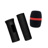 Maxbell 2xHandheld Mic Protection Sleeve with Sponge Foam Cover for Party Stage Studio Black