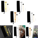 Maxbell Maxbell Tuning Forks Set Tuning Devices Sensory Hearing Care Tool for Men Women Home 21.5cm gold