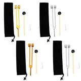 Maxbell Maxbell Tuning Forks Set Tuning Devices Sensory Hearing Care Tool for Men Women Home 21.5cm gold