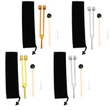 Maxbell Maxbell Tuning Forks Set Tuning Devices Sensory Hearing Care Tool for Men Women Home 21.5cm gold