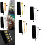 Maxbell Maxbell Tuning Forks Set Tuning Devices Sensory Hearing Care Tool for Men Women Home 21.5cm gold