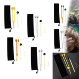 Maxbell Maxbell Tuning Forks Set Tuning Devices Sensory Hearing Care Tool for Men Women Home 21.5cm gold