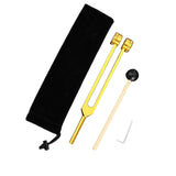 Maxbell Maxbell Tuning Forks Set Tuning Devices Sensory Hearing Care Tool for Men Women Home 21.5cm gold