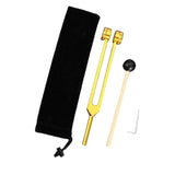 Maxbell Maxbell Tuning Forks Set Tuning Devices Sensory Hearing Care Tool for Men Women Home 21.5cm gold