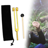 Maxbell Maxbell Tuning Forks Set Tuning Devices Sensory Hearing Care Tool for Men Women Home 21.5cm gold