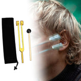 Maxbell Maxbell Tuning Forks Set Tuning Devices Sensory Hearing Care Tool for Men Women Home 21.5cm gold