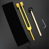 Maxbell Maxbell Tuning Forks Set Tuning Devices Sensory Hearing Care Tool for Men Women Home 21.5cm gold