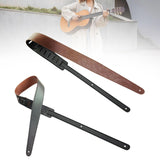Maxbell Maxbell Double Sided Guitar Strap Leisure for Classical Guitars Electric Guitar Bass Deep brown