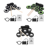 Maxbell Maxbell Roll up Drum Set Portable Multipurpose Professional Portable Electronic Drum Black
