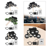 Maxbell Maxbell Roll up Drum Set Portable Multipurpose Professional Portable Electronic Drum Black