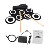 Maxbell Maxbell Roll up Drum Set Portable Multipurpose Professional Portable Electronic Drum Black