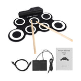 Maxbell Maxbell Roll up Drum Set Portable Multipurpose Professional Portable Electronic Drum Black