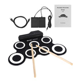 Maxbell Maxbell Roll up Drum Set Portable Multipurpose Professional Portable Electronic Drum Black