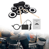 Maxbell Maxbell Roll up Drum Set Portable Multipurpose Professional Portable Electronic Drum Black