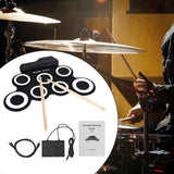 Maxbell Maxbell Roll up Drum Set Portable Multipurpose Professional Portable Electronic Drum Black