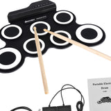 Maxbell Maxbell Roll up Drum Set Portable Multipurpose Professional Portable Electronic Drum Black