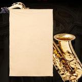 Maxbell Maxbell Drawstring Pouch Soft Flannel Storage Pouch for Saxophone Jewelry Mouthpiece 63x34cm For Alto