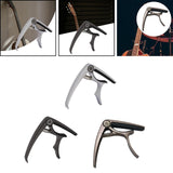 Maxbell Maxbell Guitar Capo Guitar Clip Metal Universal String Clamp for Banjo Bass Mandolin Argent