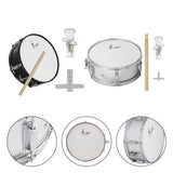 Maxbell Maxbell Snare Drum 14 inch Birthday Gift Musical Educational Instrument for Students Black