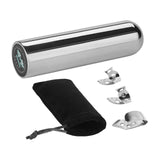 Maxbell Stainless Steel Guitar Slide Tone Bar Solid for Acoustic Guitar Professional with Picks